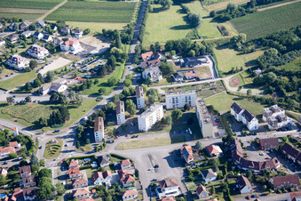 Bird's eye view of Wissembourg in the state Bas-Rhin, France