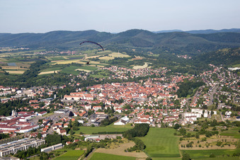 Aerial photograpy of Wissembourg in the state Bas-Rhin, France