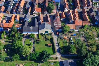 Sports field path in Freckenfeld in the state Rhineland-Palatinate, Germany