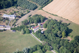 Drone recording of Lunéville in the state Meurthe et Moselle, France