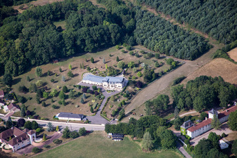 Aerial view of Palace near Luneville in Grand Est, France