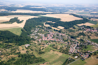 Aerial view of Amance in the state Meurthe et Moselle, France