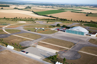 Aerial view of Chambley Aero in Hagéville in the state Meurthe et Moselle, France