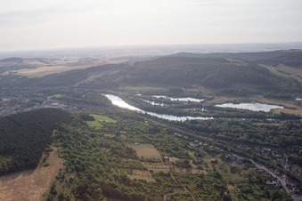 Aerial view of Arnaville in the state Meurthe et Moselle, France