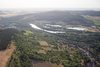 Aerial photograpy of Arnaville in the state Meurthe et Moselle, France