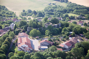 Aerial photograpy of Prény in the state Meurthe et Moselle, France