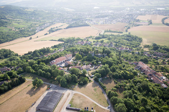 Oblique view of Prény in the state Meurthe et Moselle, France