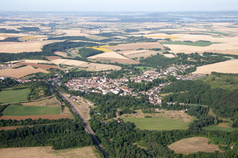 Village view in Thiaucourt-Regniéville in the state Meurthe et Moselle, France
