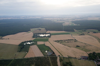 Aerial photograpy of Boucq in the state Meurthe et Moselle, France