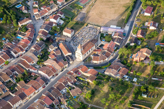 Church building in the village of in Lucey in Grand Est, France