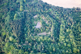 Lucey in the state Meurthe et Moselle, France from the plane