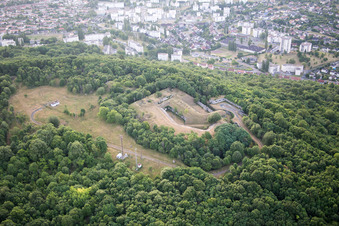 Aerial photograpy of Bunker/Fort N of Toul in Toul in the state Meurthe et Moselle, France
