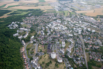 Aerial photograpy of Toul in the state Meurthe et Moselle, France