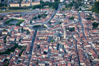 Toul in the state Meurthe et Moselle, France seen from above