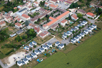 Aerial view of Foug in the state Meurthe et Moselle, France