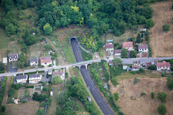 Aerial photograpy of Foug in the state Meurthe et Moselle, France