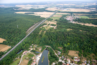 Foug in the state Meurthe et Moselle, France seen from above