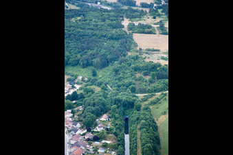 Aerial view of Lay-Saint-Remy in the state Meurthe et Moselle, France