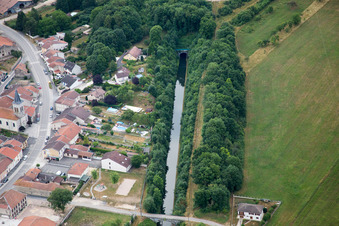 Aerial photograpy of Lay-Saint-Remy in the state Meurthe et Moselle, France