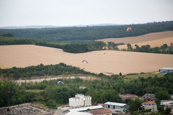Vaucouleurs in the state Meuse, France from the plane