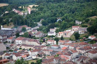 Vaucouleurs in the state Meuse, France out of the air