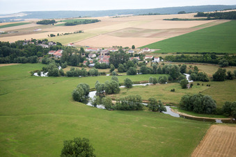 Drone recording of Vaucouleurs in the state Meuse, France