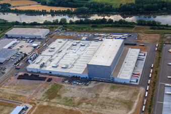 Palatinate Refreshments GmbH in Wörth am Rhein in the state Rhineland-Palatinate, Germany seen from above