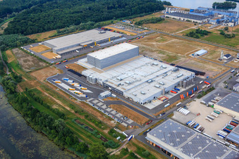 Palatinate Refreshments GmbH in Wörth am Rhein in the state Rhineland-Palatinate, Germany from above