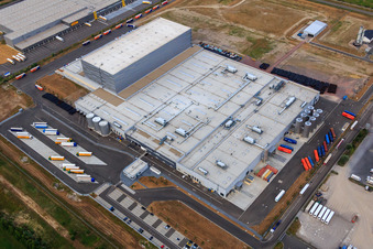 Palatinate Refreshments GmbH in Wörth am Rhein in the state Rhineland-Palatinate, Germany viewn from the air