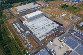 Aerial photograpy of Palatinate Refreshments GmbH in Wörth am Rhein in the state Rhineland-Palatinate, Germany