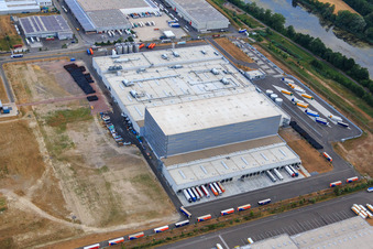 Palatinate Refreshments GmbH in Wörth am Rhein in the state Rhineland-Palatinate, Germany seen from above