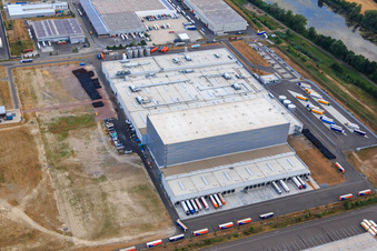 Palatinate Refreshments GmbH in Wörth am Rhein in the state Rhineland-Palatinate, Germany viewn from the air