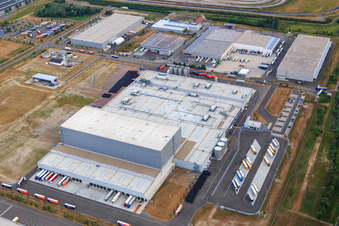 Palatinate Refreshments GmbH in Wörth am Rhein in the state Rhineland-Palatinate, Germany from a drone