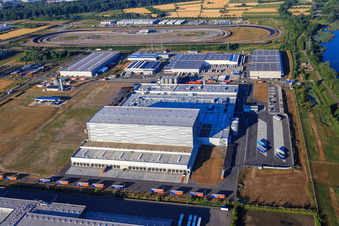 Oblique view of Palatinate Refreshments GmbH in Wörth am Rhein in the state Rhineland-Palatinate, Germany