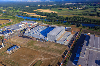 Palatinate Refreshments GmbH in Wörth am Rhein in the state Rhineland-Palatinate, Germany viewn from the air