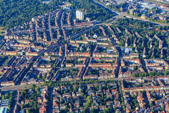 Between Kaiserallee and Kriegsstr in the district Weststadt in Karlsruhe in the state Baden-Wuerttemberg, Germany