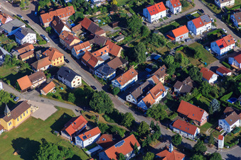 At the Linden Fountain in the district Schluttenbach in Ettlingen in the state Baden-Wuerttemberg, Germany