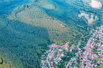 Drone image of Birkenhördt in the state Rhineland-Palatinate, Germany