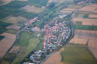 Drone recording of District Kapellen in Kapellen-Drusweiler in the state Rhineland-Palatinate, Germany