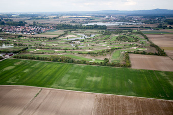 Grounds of the Golf course at Golfpark Biblis-Wattenheim *****GOLF absolute in Wattenheim in the state Hesse, Germany seen from above