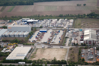 Warehouses and forwarding building Kube & Kubenz in Worms in the state Rhineland-Palatinate, Germany