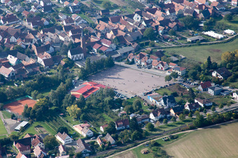Sports grounds in Kapellen-Drusweiler in the state Rhineland-Palatinate