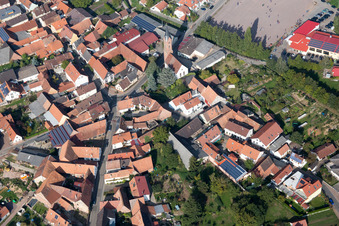 Aerial view of District Kapellen in Kapellen-Drusweiler in the state Rhineland-Palatinate, Germany