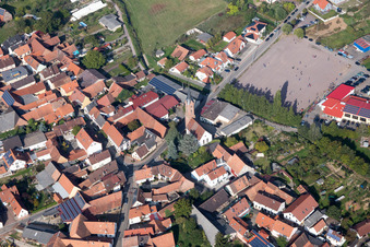 Aerial photograpy of District Kapellen in Kapellen-Drusweiler in the state Rhineland-Palatinate, Germany