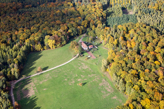 Aerial photograpy of Nehwiller-près-Wœrth in the state Bas-Rhin, France