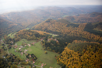 Windstein in the state Bas-Rhin, France seen from above
