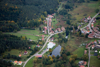 Drone recording of Dambach in the state Bas-Rhin, France