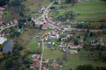 Drone image of Dambach in the state Bas-Rhin, France