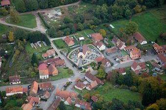 Oblique view of Dambach in the state Bas-Rhin, France