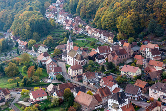 Church building in the village of in Oberbronn in Grand Est, France